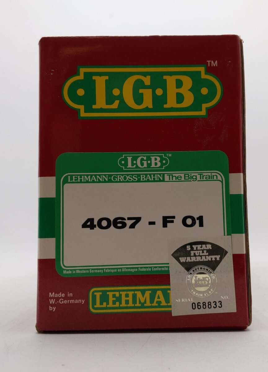 LGB 4067-F01 G Scale New York Central Pacemaker Boxcar LN/Box