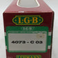 LGB 4073-C03 G D&RG High Side Gondola w/ Metal Wheels LN/Box