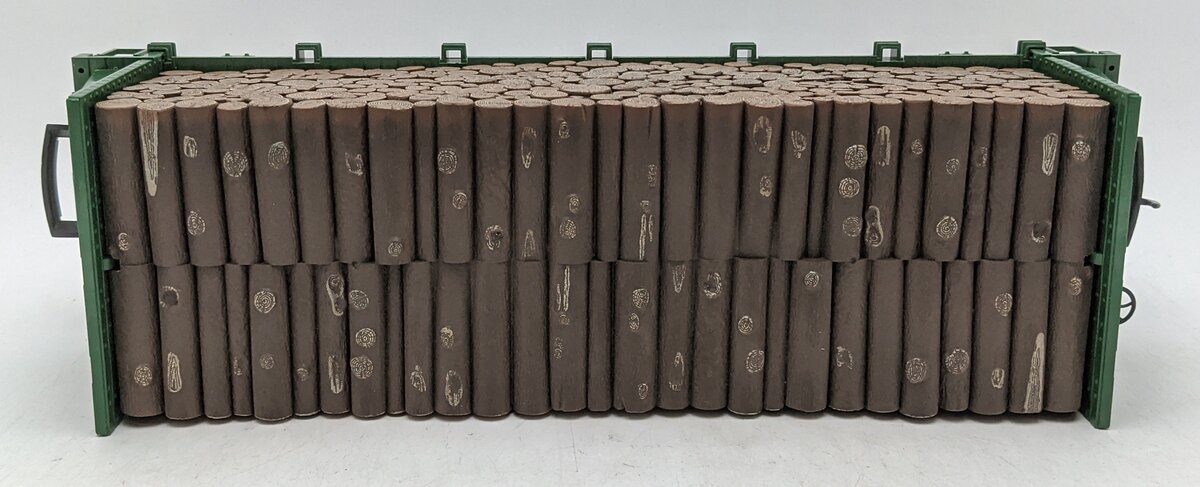 LGB 4078 G Southern Pacific Bulkhead Flatcar w/Log Load (Metal Wheels) LN/Box
