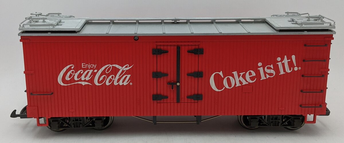 LGB 4072 G Coca-Cola "Coke is It!" Reefer Car (Metal Wheels) LN/Box