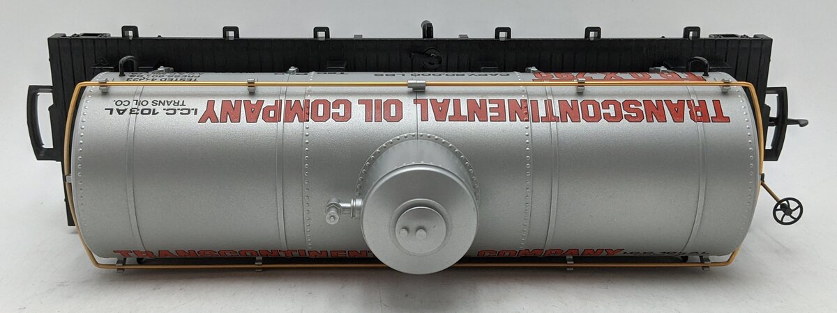 LGB 4080-Y01 G Transcontinental Oil Single Dome Tank Car (Metal Wheels) LN/Box