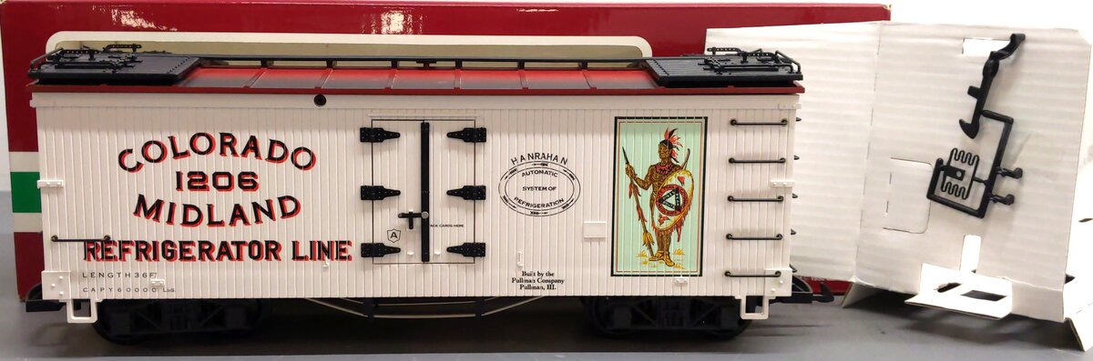 LGB 4072-P01 G Colorado & Midland Reefer Car #1206 LN/Box