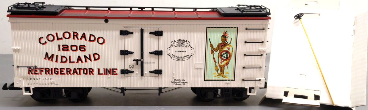 LGB 4072-P01 G Colorado & Midland Reefer Car #1206 LN/Box
