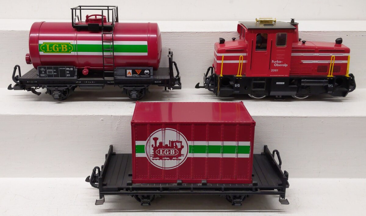 LGB 20401RZ G Gauge Furka-Oberalp Diesel Train Set EX