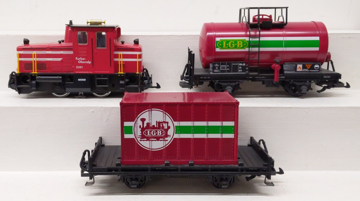 LGB 20401RZ G Gauge Furka-Oberalp Diesel Train Set EX