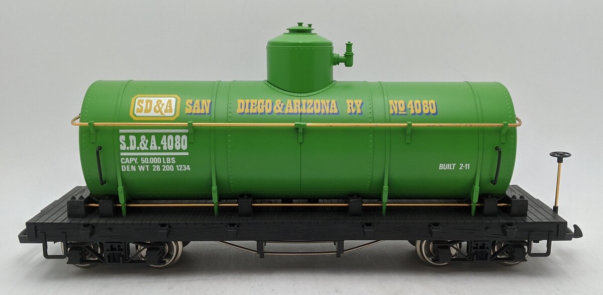 LGB 4080-Y05 G San Diego & Arizona Tank Car (Metal Wheels) LN/Box