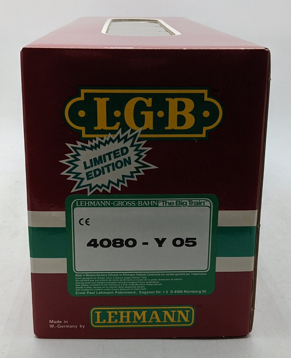 LGB 4080-Y05 G San Diego & Arizona Tank Car (Metal Wheels) LN/Box