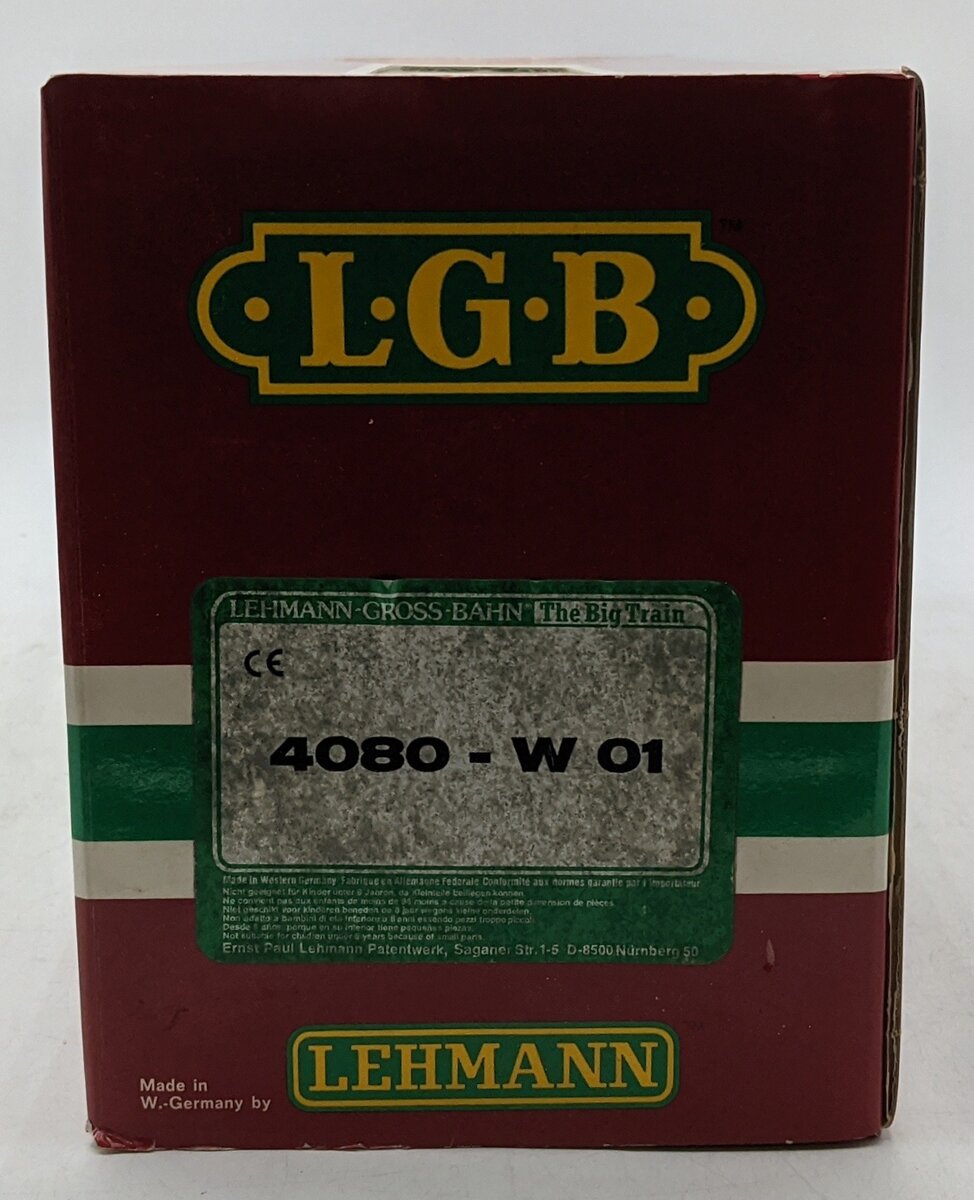 LGB 4080-W01 G White Pass Single Dome Tank Car LN/Box