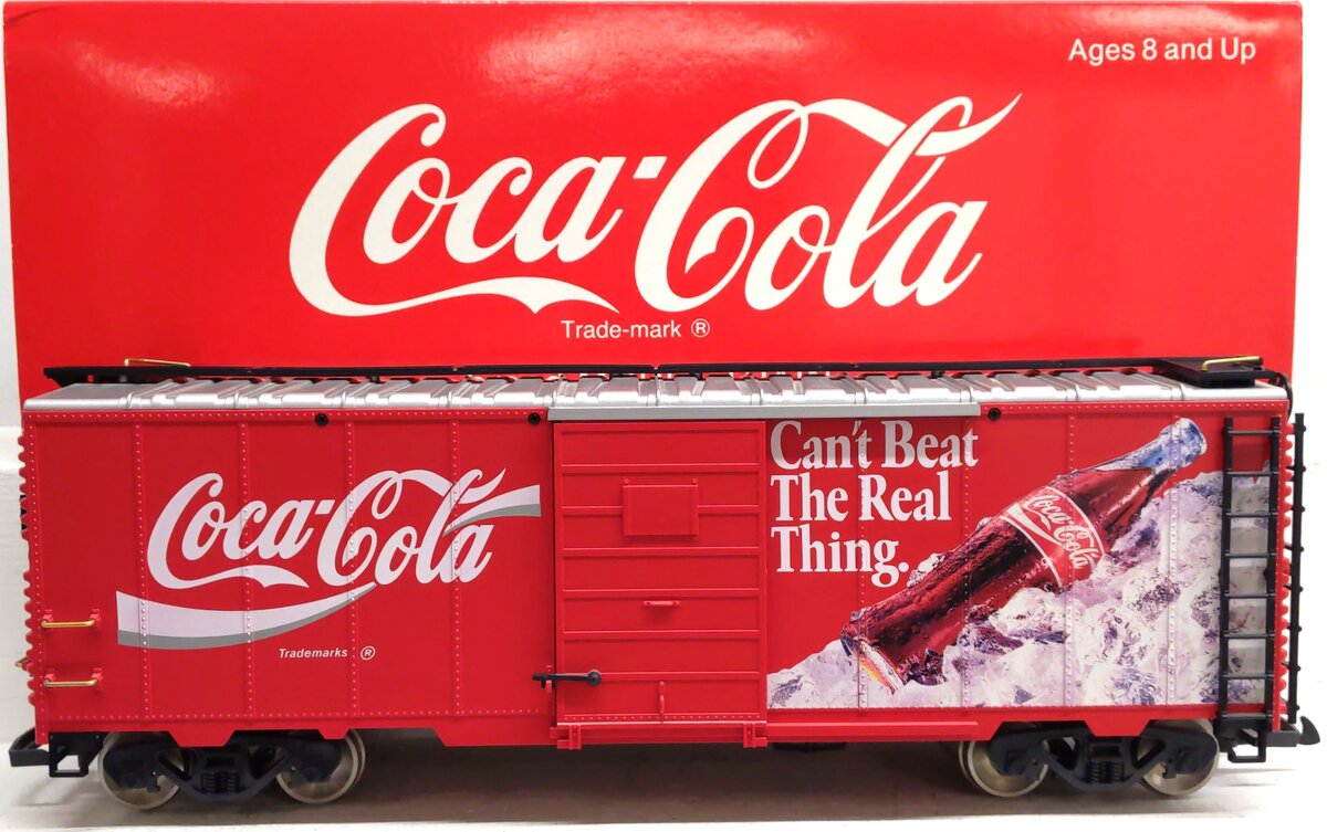LGB 4291 G Scale Coca-Cola Cant Beat The Real Thing Reefer Car w/ Metal Wheels LN/Box