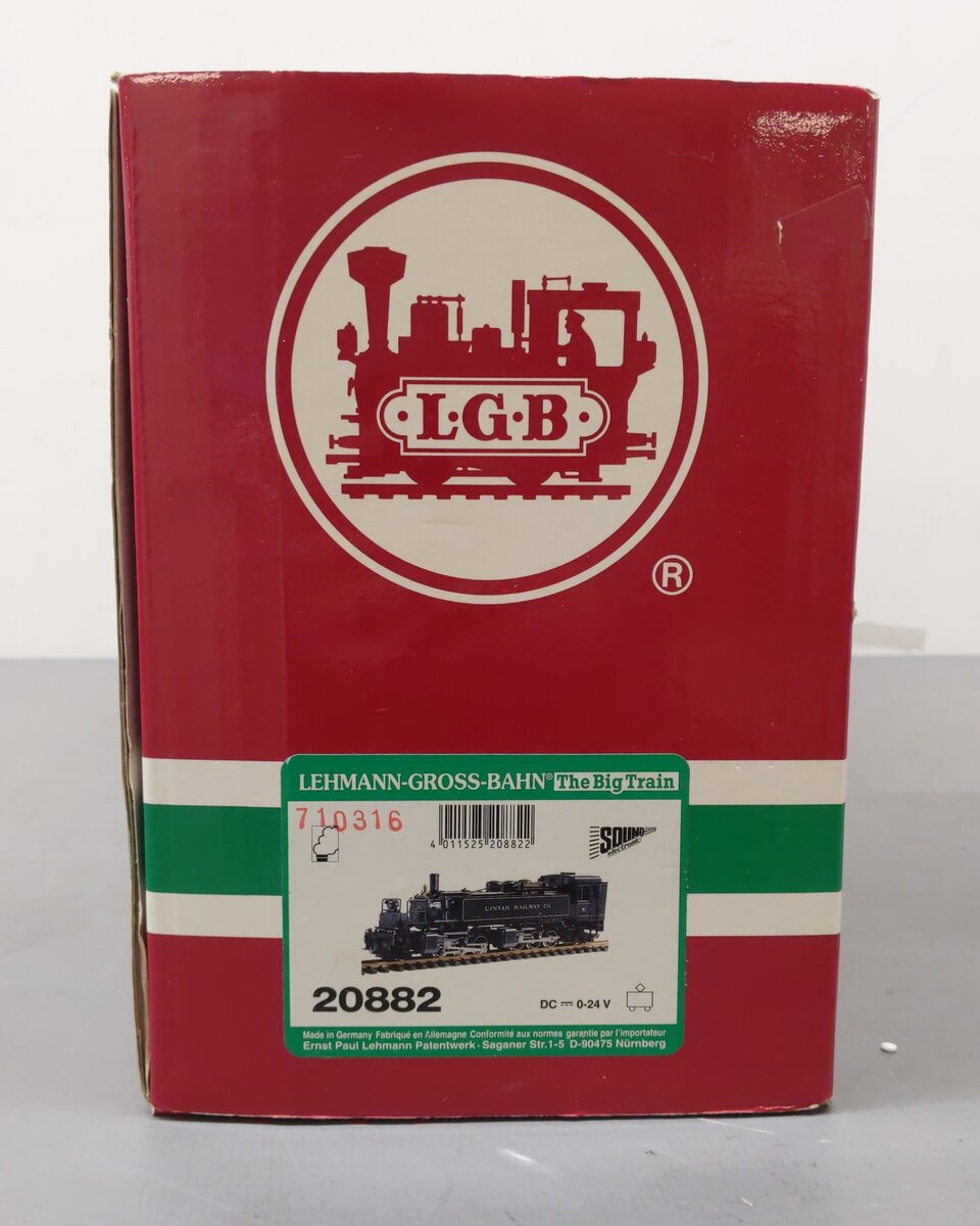 LGB 20882 G Scale Uintah 2-6-6-2 Mallet Steam Locomotive #51 w/ Sound LN/Box