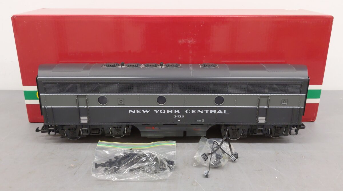 LGB 21582 G Scale NYC F7 B Unit Non-Powered Diesel Locomotive with Sound #2423 EX/Box