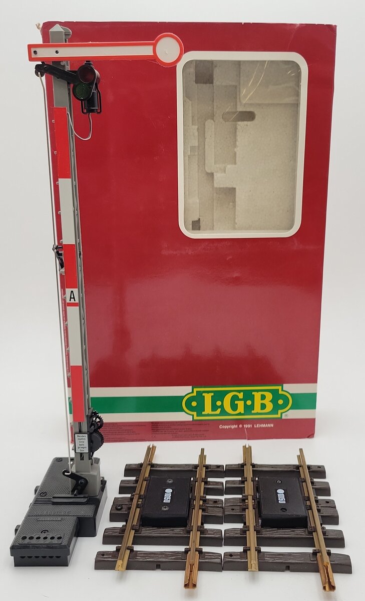 LGB 5092 G Scale Semaphore with Track Section EX/Box