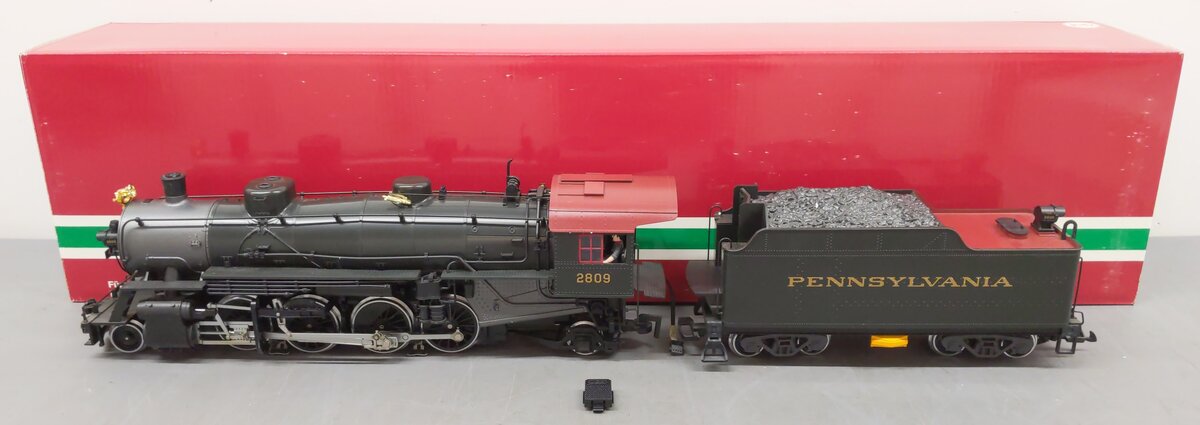 LGB 21872 G Scale PRR 2-8-2 Mikado Steam Locomotive & Tender #2809 with Sound EX/Box
