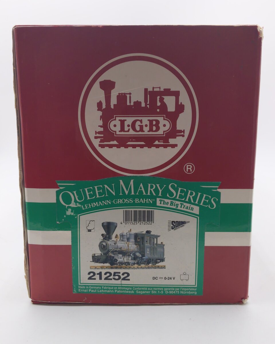 LGB 21252 G Denver, South Park & Pacific Forney Steam Locomotive #2 w/Sound EX/Box
