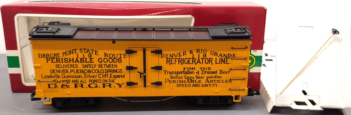 LGB 4174 G Gauge Denver & Rio Grande Reefer EX/Box