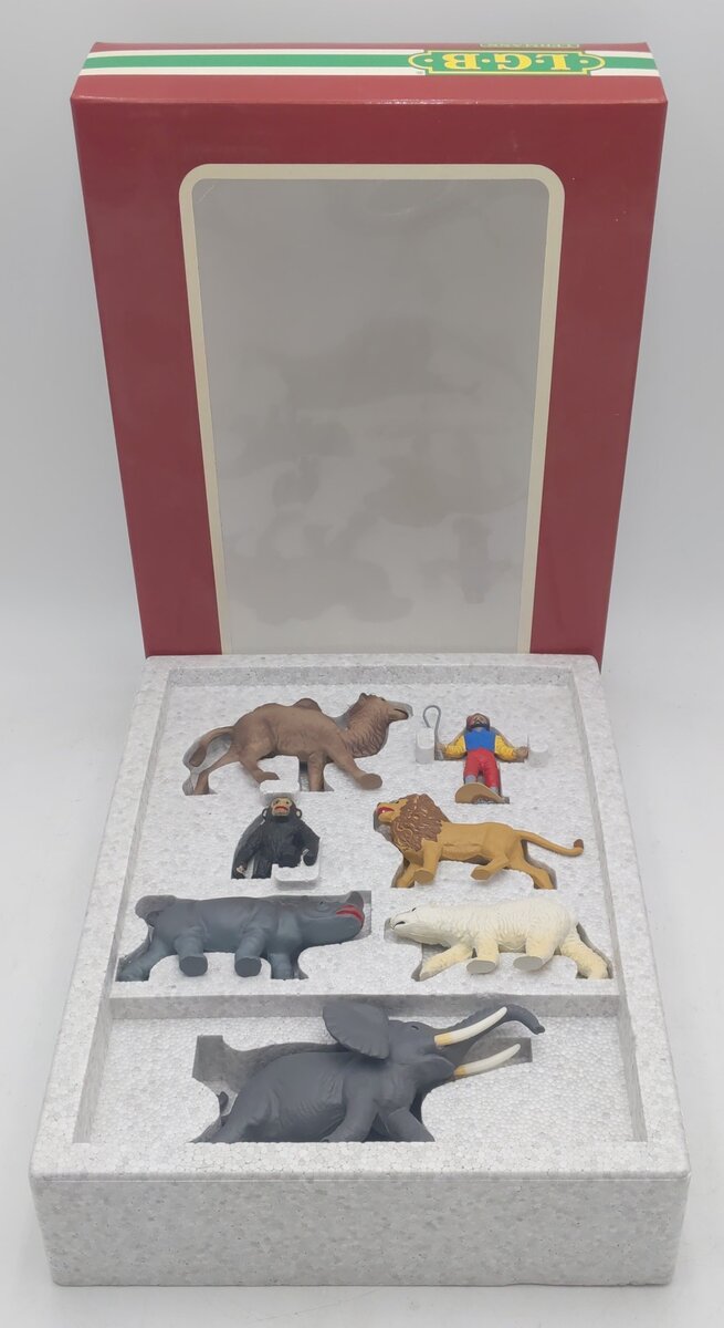LGB 5027 G Scale Animal Figures And Trainer (Set of 7) LN/Box