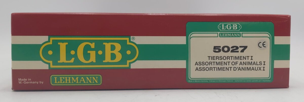 LGB 5027 G Scale Animal Figures And Trainer (Set of 7) LN/Box