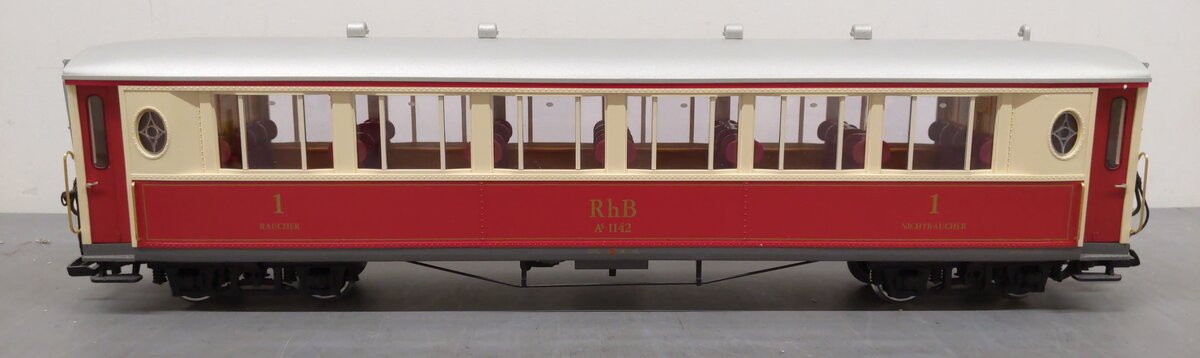 LGB 30650 G Scale RhB Passenger Car - Metal Wheels EX/Box