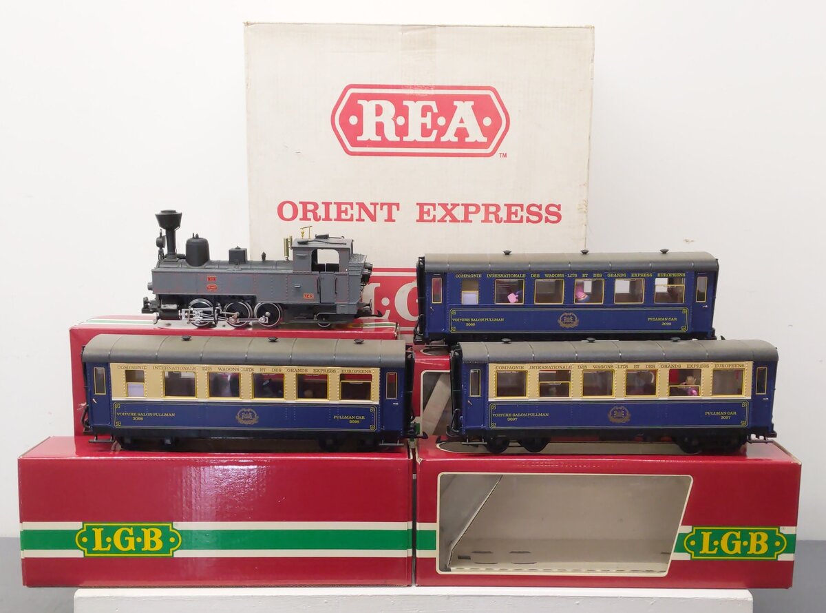 LGB 20277 REA G Gauge Orient Express Steam Passenger Set EX/Box