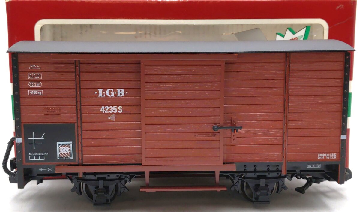 LGB 4235-S LGB Sound Boxcar LN/Box