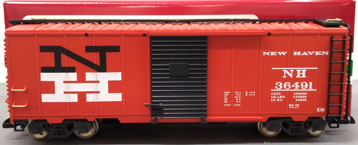 LGB 40917 G Scale New Haven Boxcar #36491 - Metal Wheels LN/Box