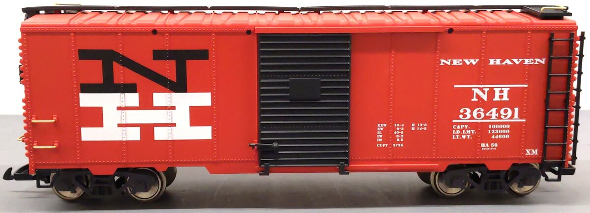 LGB 40917 G Scale New Haven Boxcar #36491 - Metal Wheels LN/Box