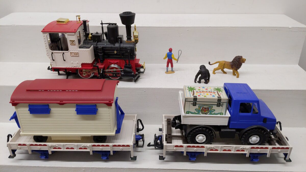 LGB 72988  G Gauge Circus Steam Starter Train Set EX/Box