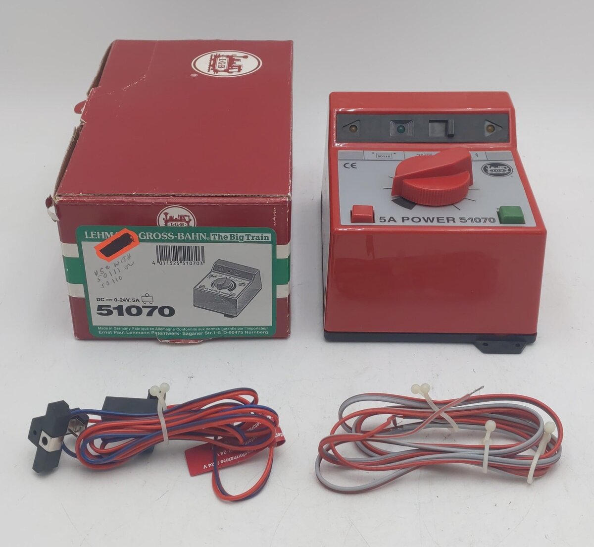 LGB 51070 5 Amp High Power Analog Powerpack & Throttle EX/Box