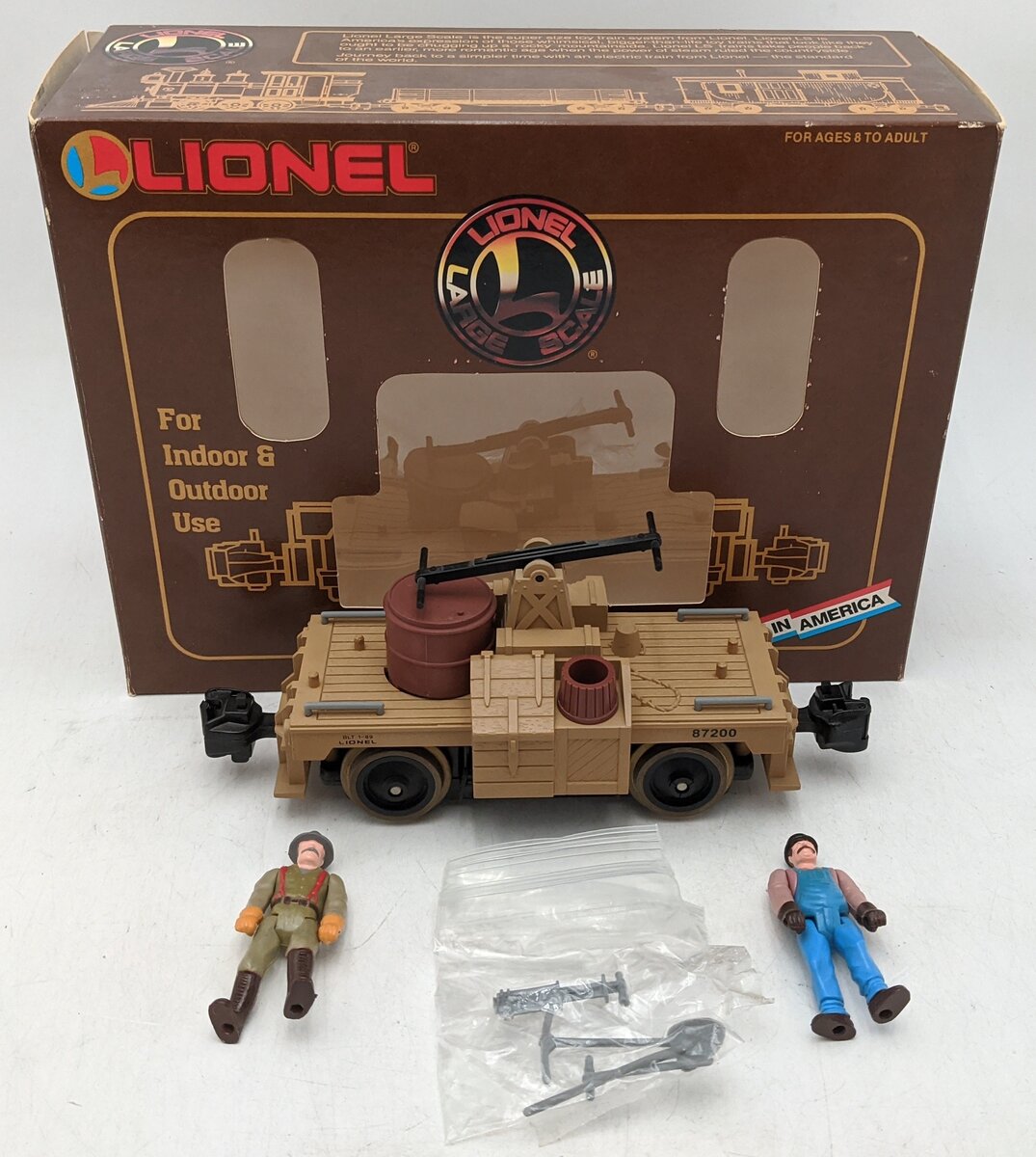 Lionel 8-87200 G Scale Buford & Roscoe Handcar LN/Box