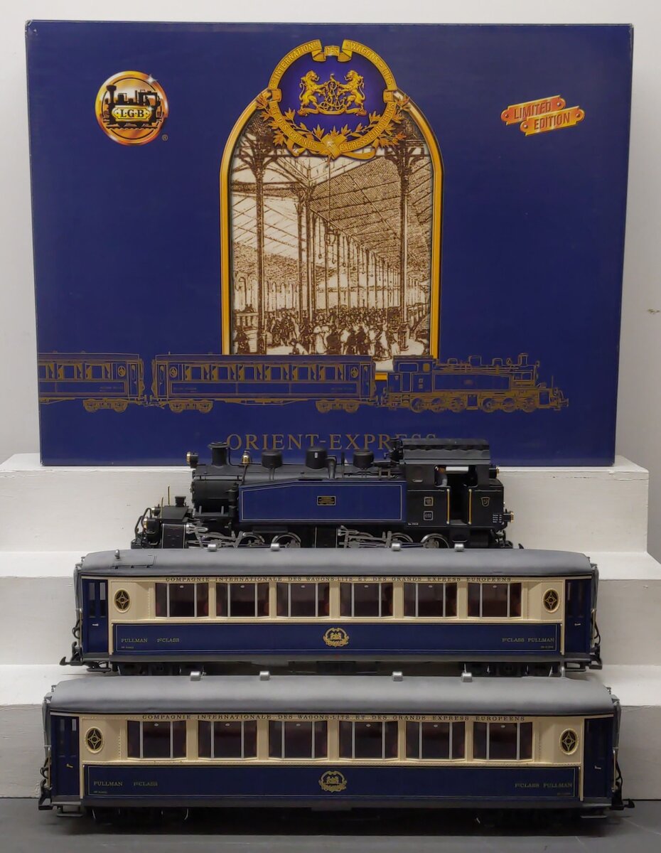LGB 70685 G Scale Orient Express Deluxe G Gauge Steam Passenger Train Set LN/Box