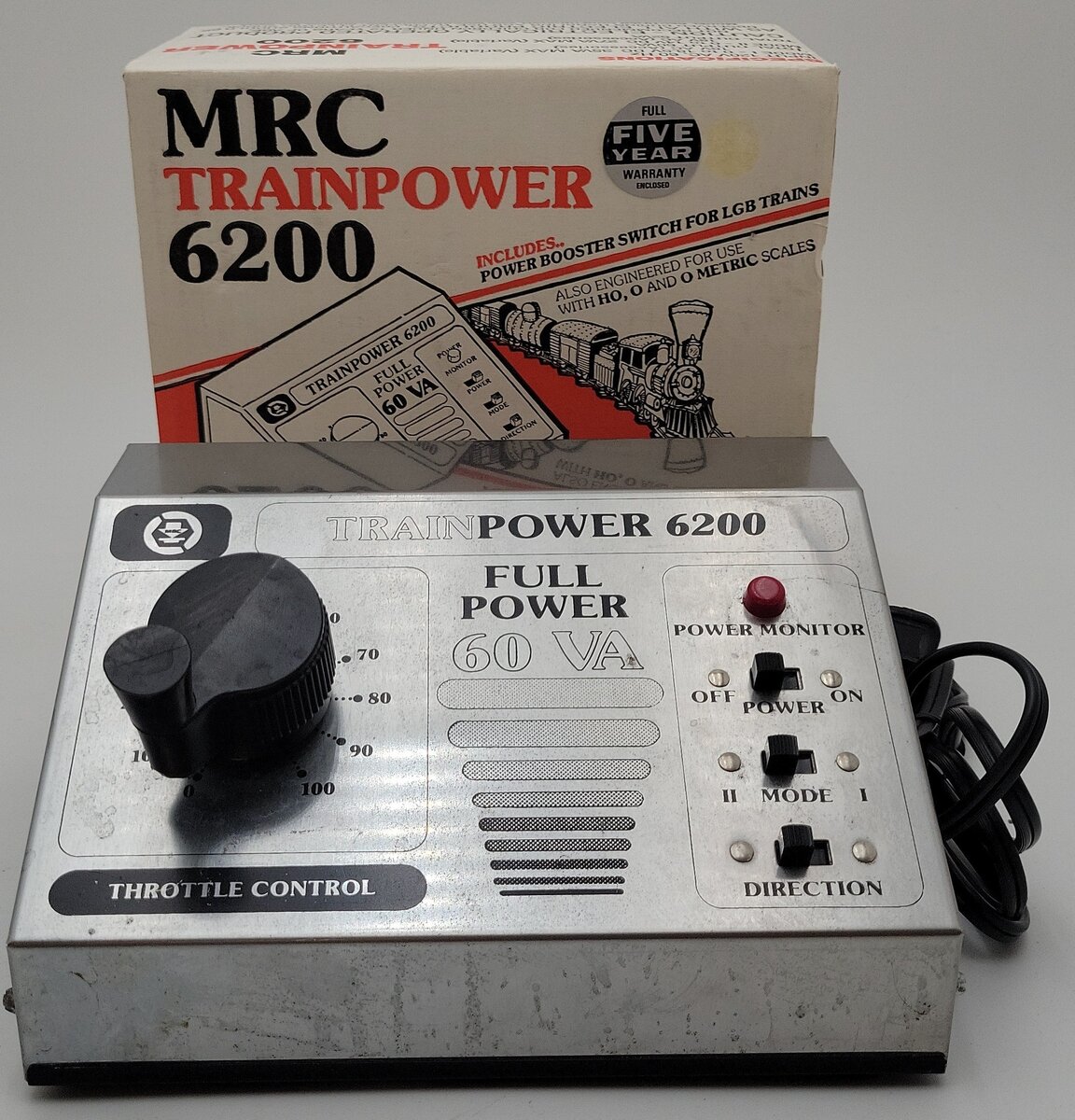 MRC 6200 Trainpower Power Pack (Silver) VG/Box
