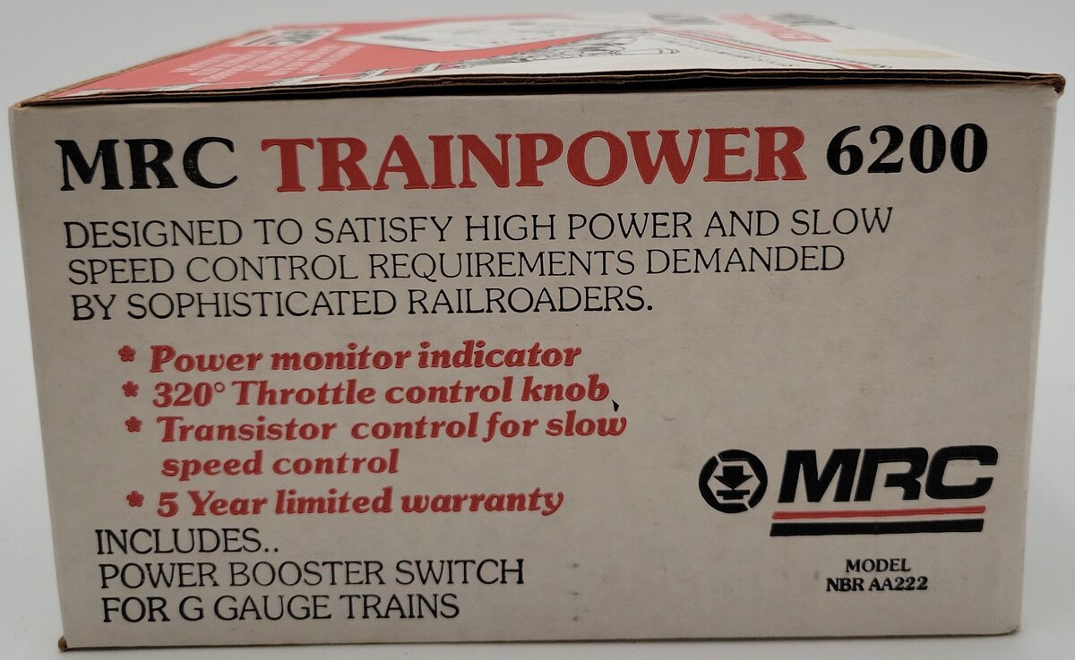 MRC 6200 Trainpower Power Pack (Silver) EX/Box
