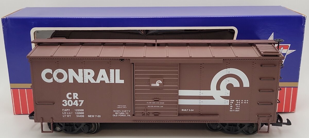 USA Trains R-19002 G Scale Conrail Reefer Car #3047 EX/Box