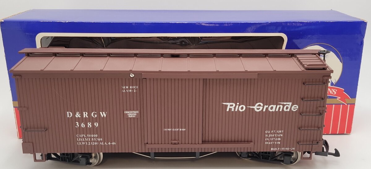 USA Trains 3689 G Denver & Rio Grande Western Sliding Door Boxcar EX/Box