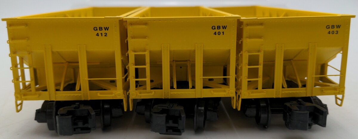 S-Helper 01111 S-Scale Green Bay & Western Offset 2-Bay Hopper 3-Car Set A EX/Box