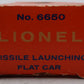 Lionel 6650 Vintage O IRBM Rocket Launcher EX/Box