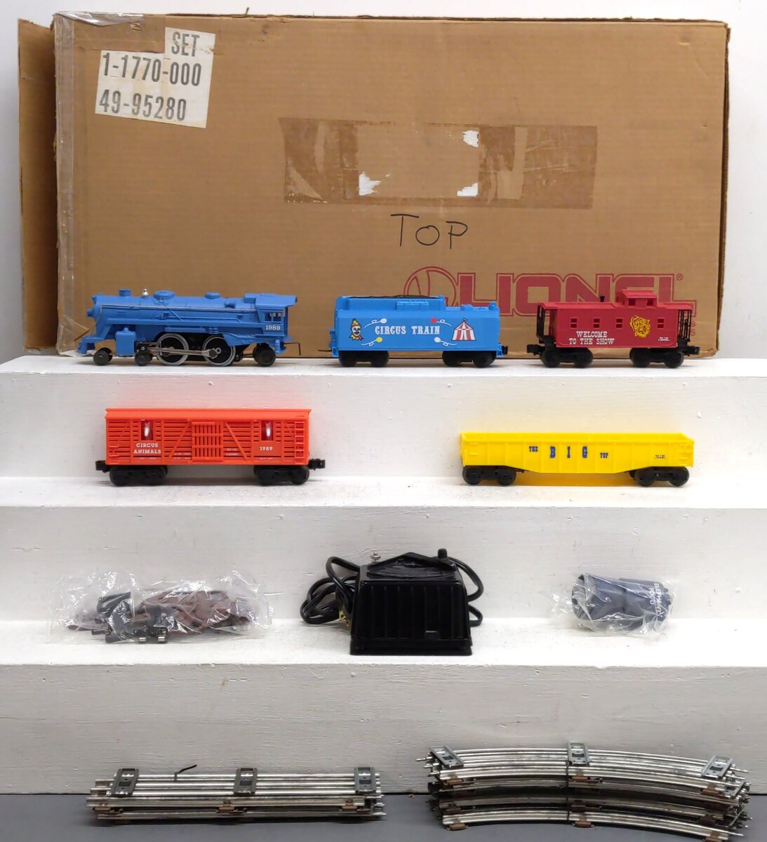 Lionel 6-11770 O Gauge Sears Circus Steam Train Set EX/Box