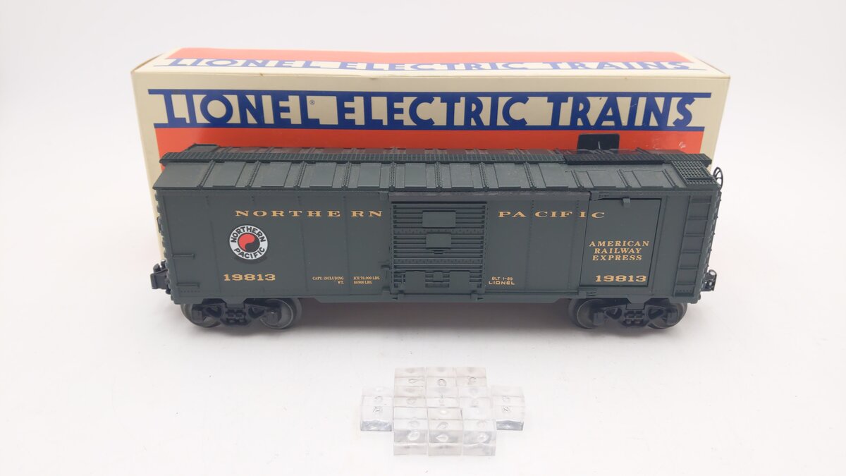 Lionel 6-19813 O Gauge Northern Pacific Operating Ice Car w/Ice Blocks EX/Box