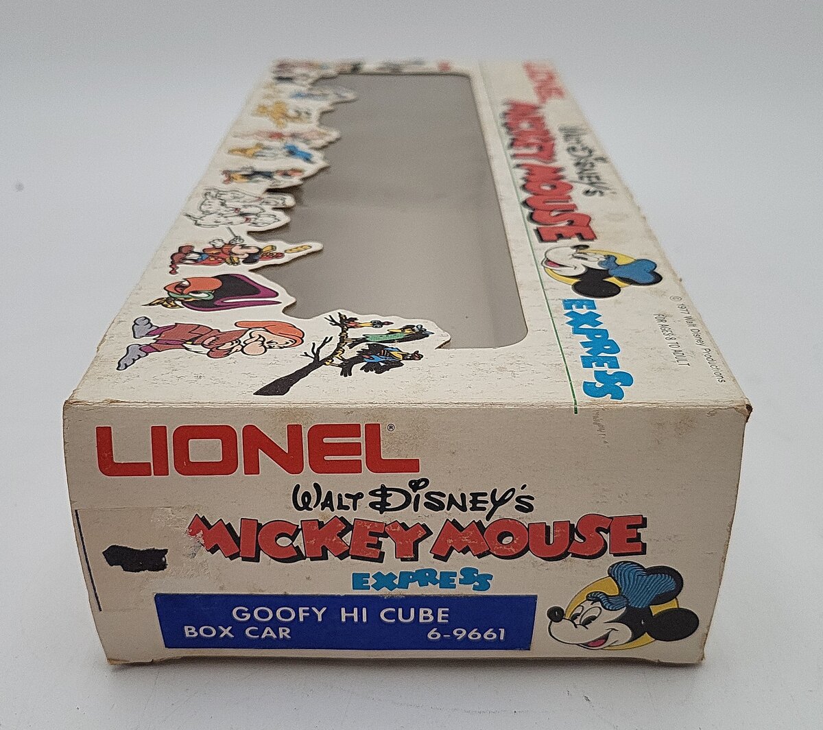 Lionel 6-9661 O Gauge Disney Goofy Hi-Cube Boxcar EX/Box