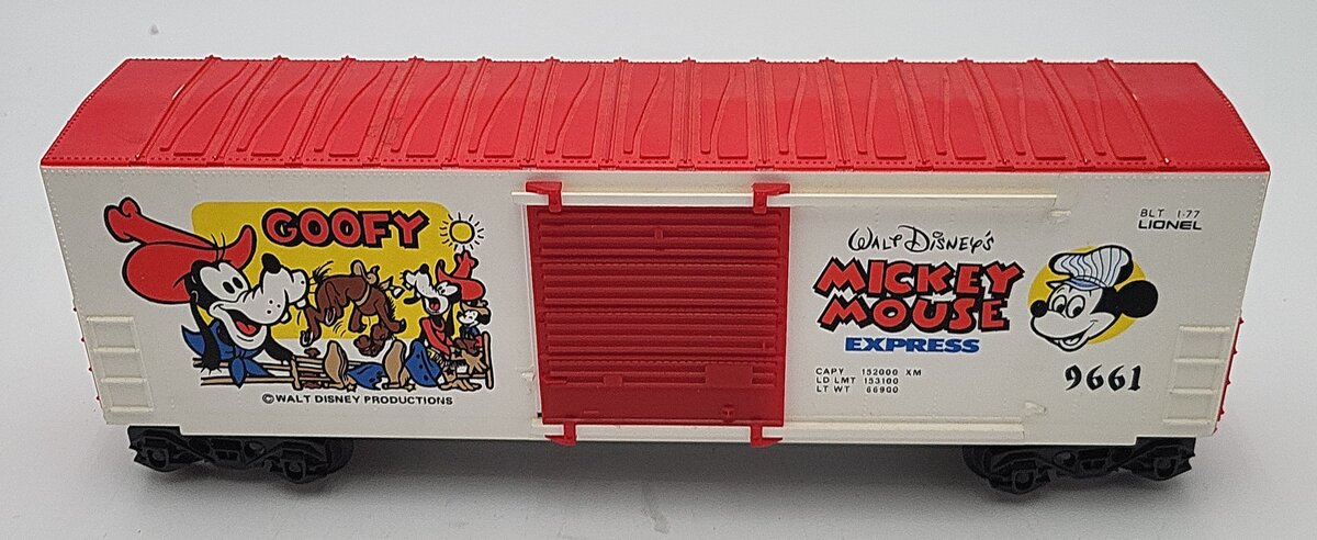 Lionel 6-9661 O Gauge Disney Goofy Hi-Cube Boxcar EX/Box