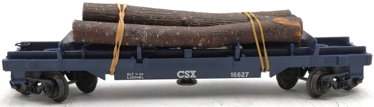 Lionel 6-16627 O Gauge CSX Log Dump Car LN/Box