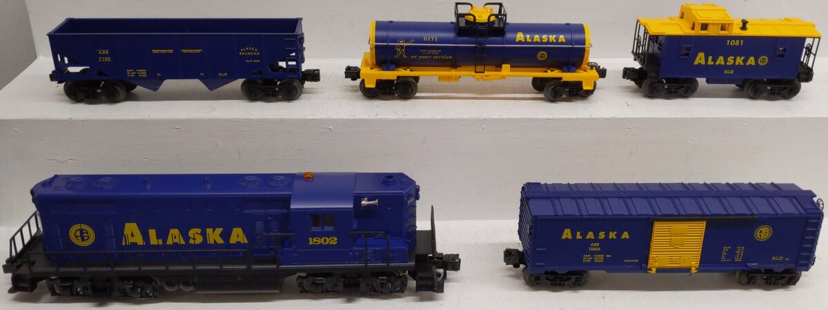 Lionel 6-11972 O Gauge Alaska Railroad GP-7 Diesel Train Set EX/Box