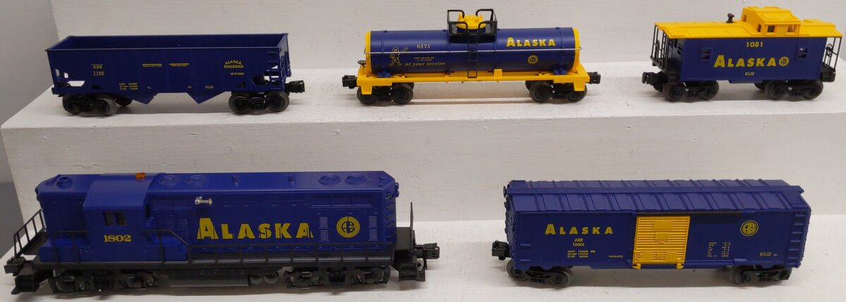 Lionel 6-11972 O Gauge Alaska Railroad GP-7 Diesel Train Set EX/Box