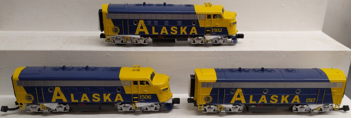 MTH 20-2645-1 Alaska F-7 ABA Diesel Engine Set w/PS 2.0 #1502/1506/1517 EX/Box