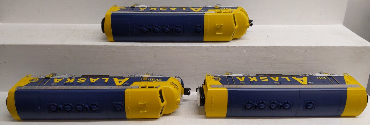 MTH 20-2645-1 Alaska F-7 ABA Diesel Engine Set w/PS 2.0 #1502/1506/1517 EX/Box