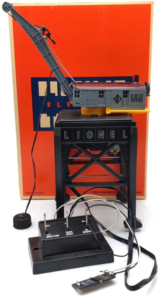 Lionel 6-12700 O Erie Operating Magnetic Gantry Crane EX/Box