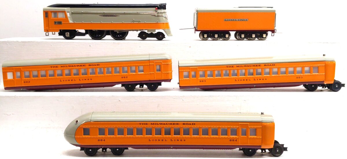 Lionel 6-51000 O Gauge Hiawatha Streamlined Steam Passenger Train Set EX