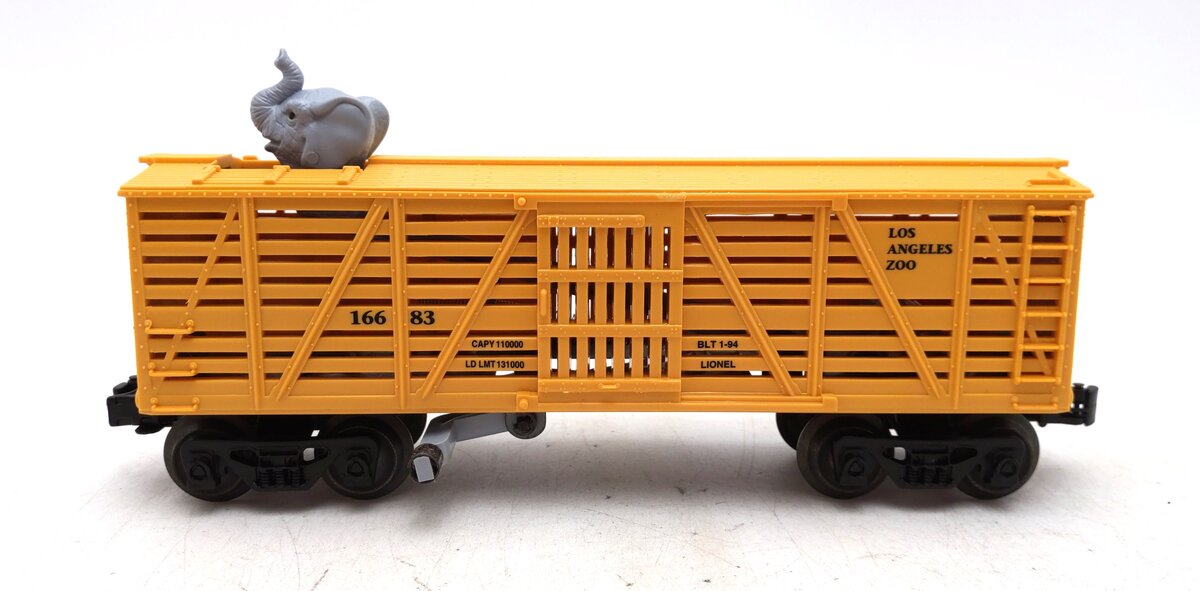 Lionel 6-16683 O Gauge Los Angeles Zoo Operating Elephant Car NIB