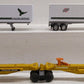 Lionel 6-16334 O Chicago & Northwestern TTUX Flat Cars with Trailers LN/Box