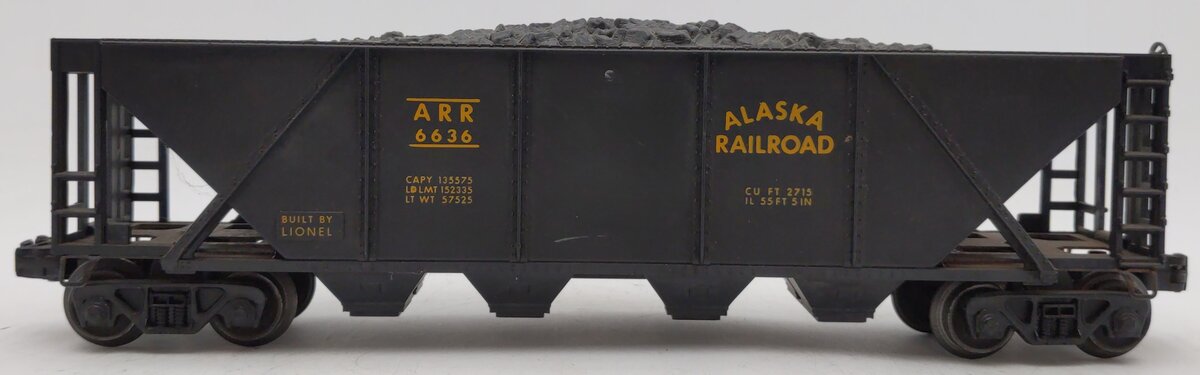 Lionel 6-19350 O Gauge PWC Alaska Quad Hopper #6636 VG